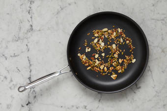 Toast almonds and seed blend