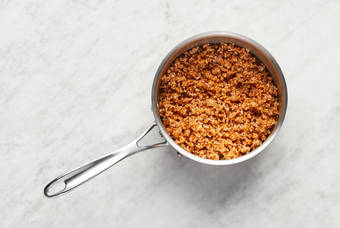 Prep veggies and cook bulgur