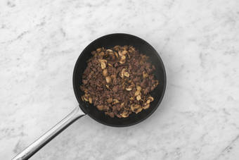 Fry the Mince and Mushrooms