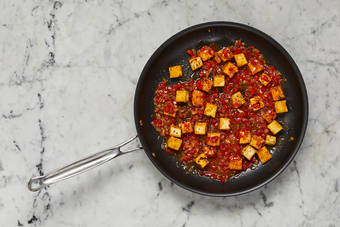 Cook veggies and sauce