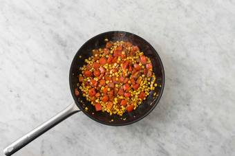 Prep and cook veggies