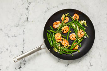 Cook Shrimp & Veggies
