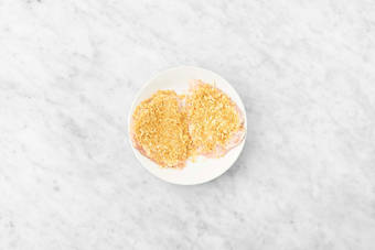 Prep and coat halloumi