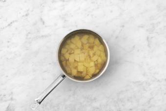 Prep and cook potatoes