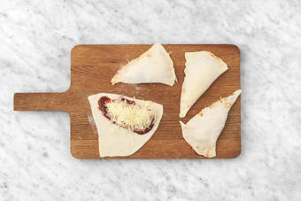 Panzerotti en construction