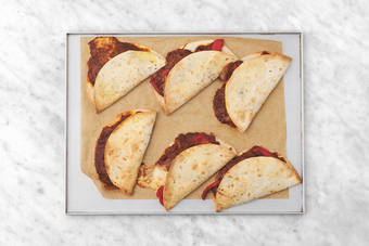 Bake the quesadillas