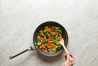 Cook Chicken & Broccoli