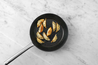 Pan-fry the Gyoza
