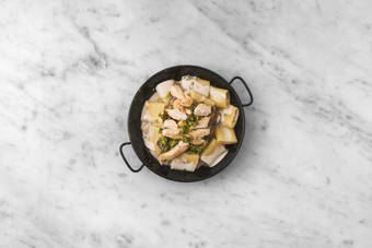 Hähnchen braten & Anrichten