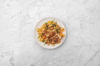 Hähnchen braten & Anrichten