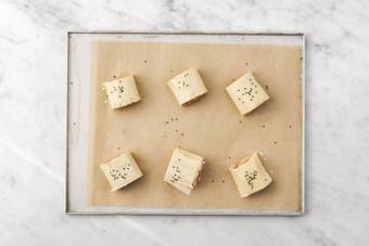 Bake the sausage rolls