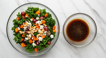 Massage Kale & Make Dressing