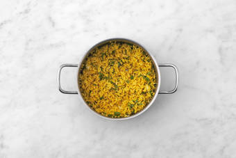 Finish prep and rice