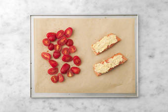 Cook pasta and salmon