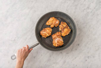 Cook the veggies & chicken