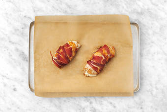 Ovnsbak kylling og grønnsaker