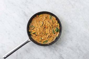 Cook the veggies & sauce