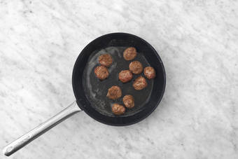 Cook the meatballs