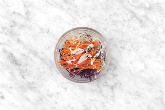 Prep the slaw & tortillas