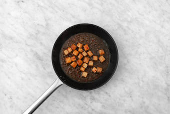 Cook the tofu