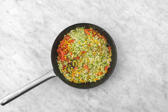 Cook the broccoli-cauli rice 