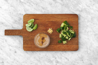 Get prepped & make the miso dressing