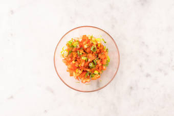 Make salsa and salad dressing