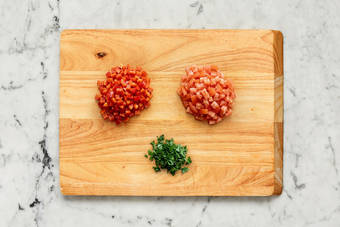 Cook chicken and prep