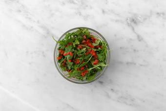 Prep tomatoes and make salad