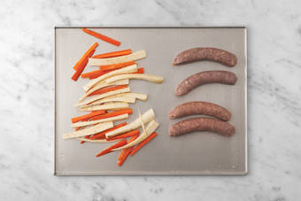 Roast the Sausages and Veg