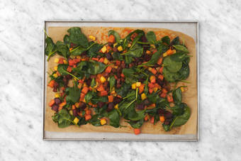 Make the salad & cook the chicken