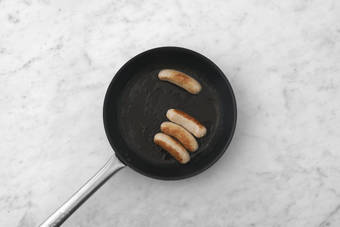 Cook the sausages 