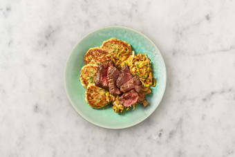 Steak braten & Anrichten