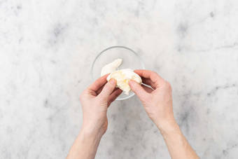 Mozzarella portionieren