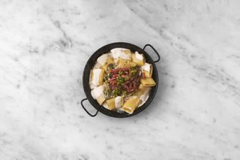 Bacon braten & Anrichten