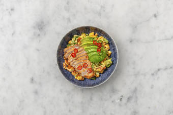 Hähnchen braten & Anrichten