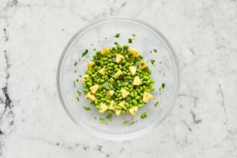 Make pineapple-edamame salsa