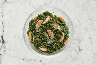 Prep salad and finish paninis