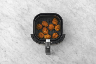 Cook the mozzarella bites