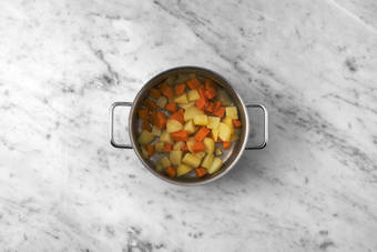 Les légumes au bain