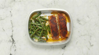 Roast Salmon & Green Beans