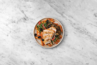 Hähnchen braten & Anrichten