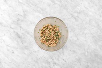 Get prepped & dress the beans