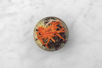 Make the slaw & heat the tortillas