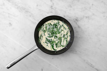Make the Creamed Spinach