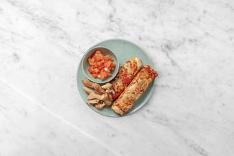 Hähnchen braten & Anrichten