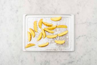 Roast potato wedges