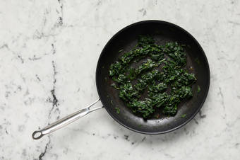 Roast wedges and cook spinach