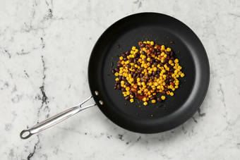 Cook corn and black beans