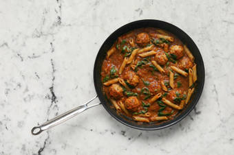 Finish sauce and season ricotta